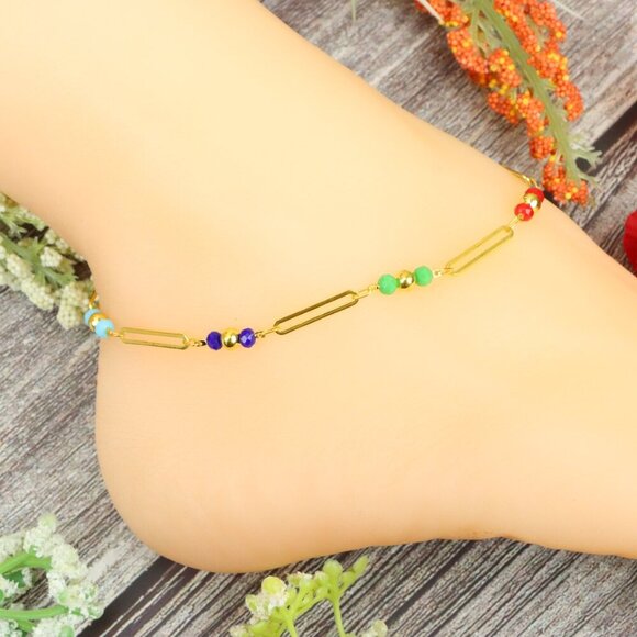 "Elegant Handmade Anklet – Delicate Jewelry for Women, MAR091148 - Picture 6 of 10